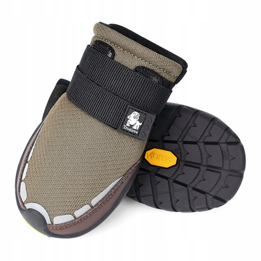 Levně Boty Pro Psa Truelove On Track Hnědá 2ks Vibram Ochrana Tlapek Velikost: XL