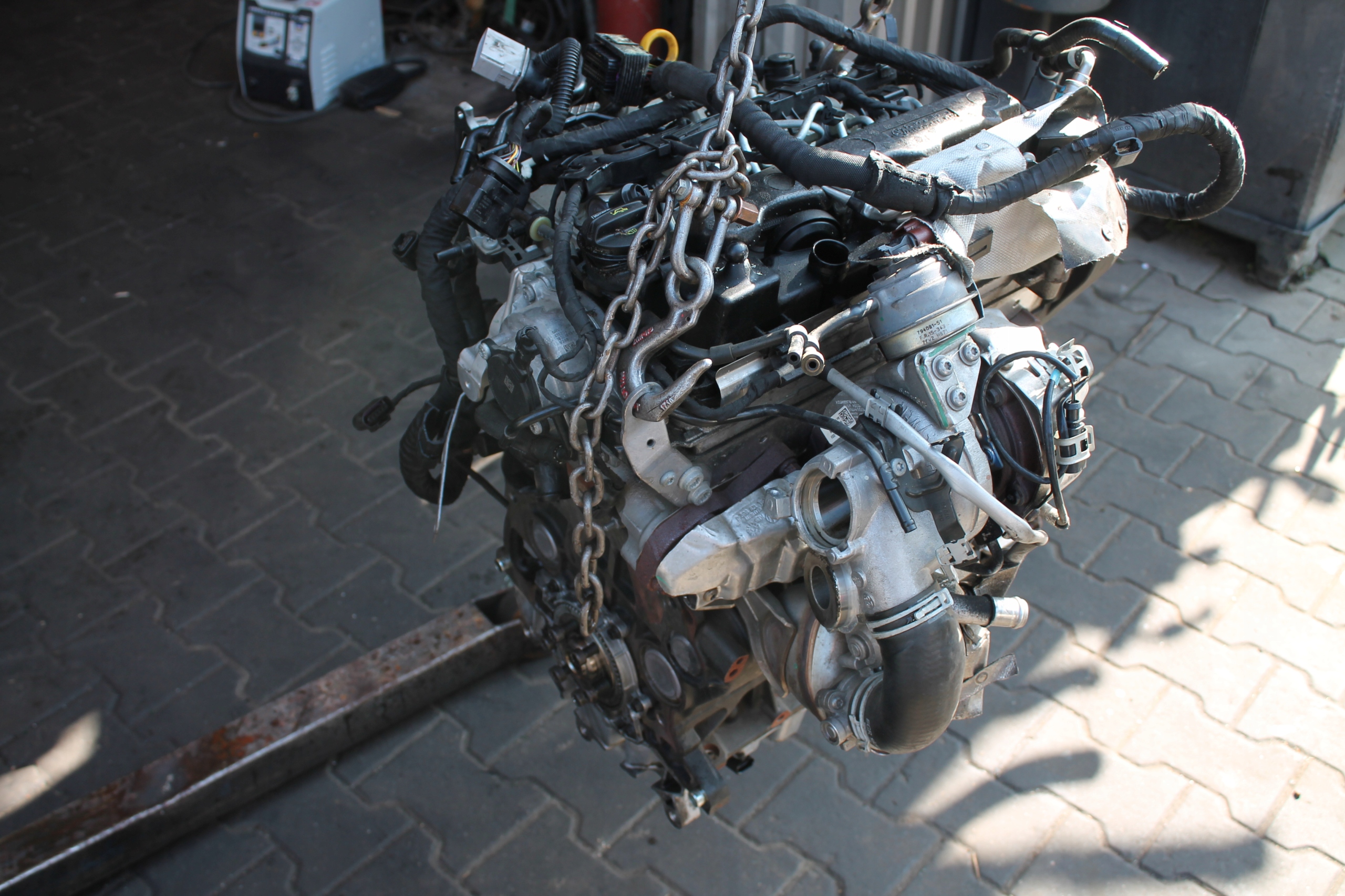 engine complete 2.0 TDI SKODA 70TYS KM CUW