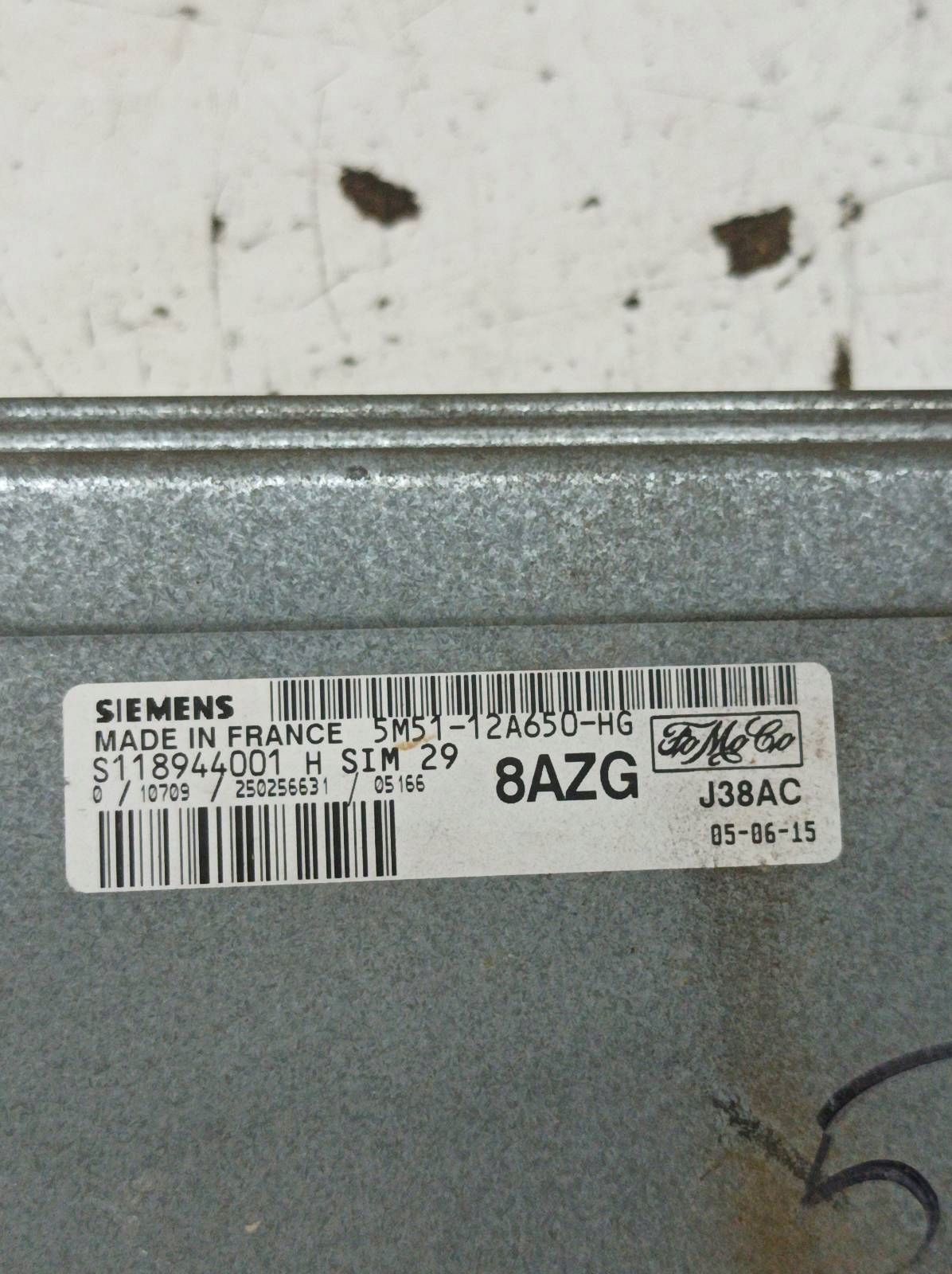 control unit of the engine 5M5112A650HG Ford Focus Mk2 (2004-2011)
