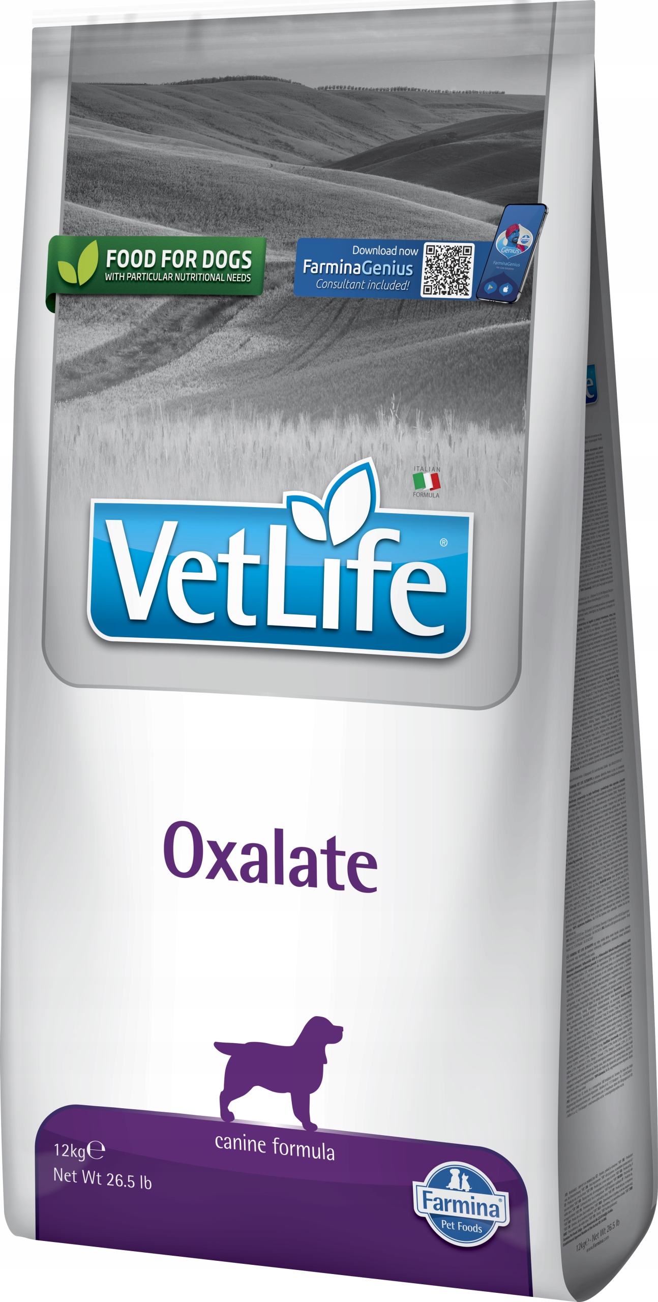 Farmina Vet Life Oxalate 12kg weterynaryjna karma dla psa na nerki