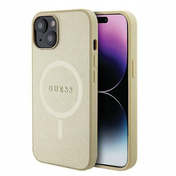 Guess GUHMP15MPSAHMCB iPhone 15 Plus 14 Plus 6.7" złoty/gold hardcas