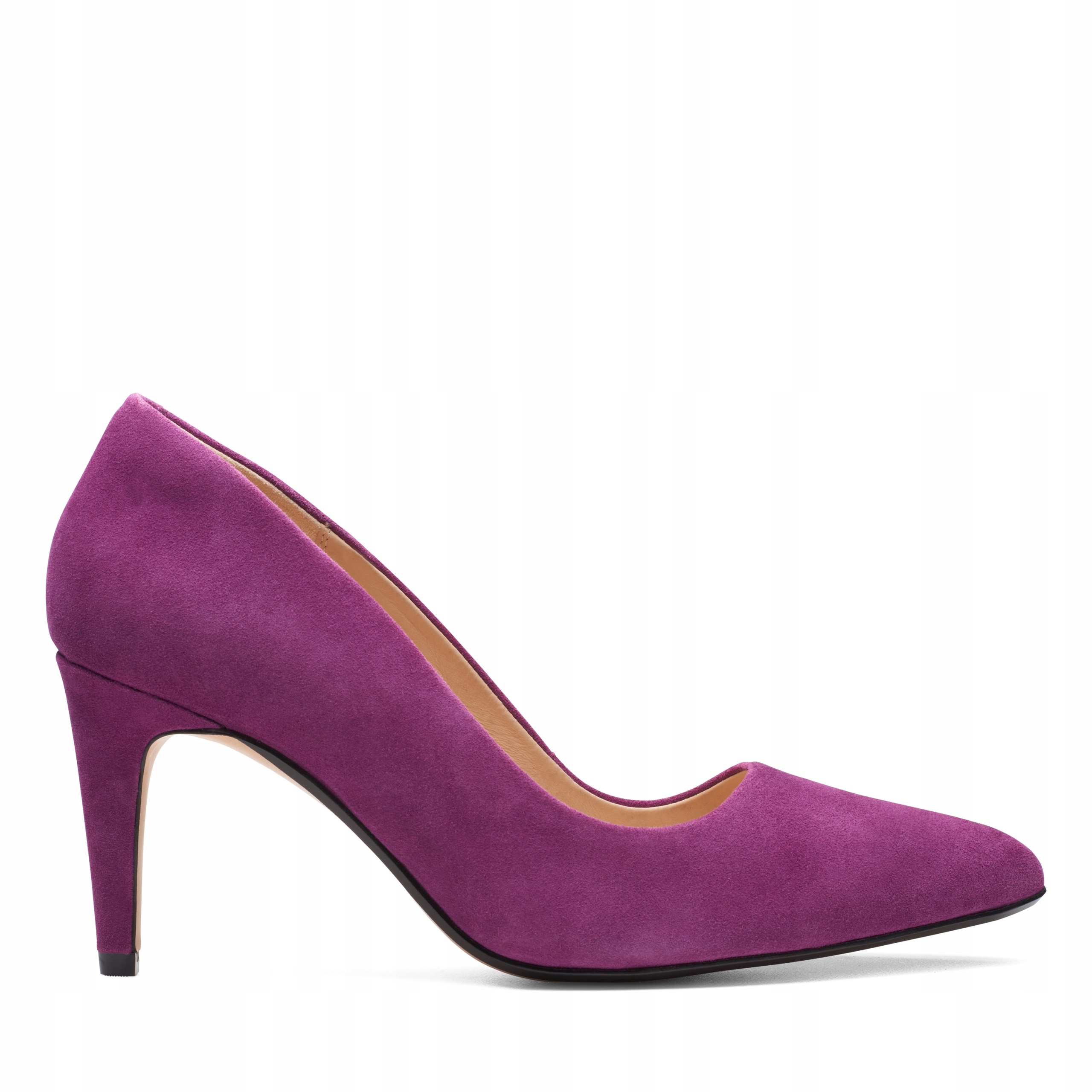 Szpilki Clarks Laina Rae zamszowe fioletowe 41