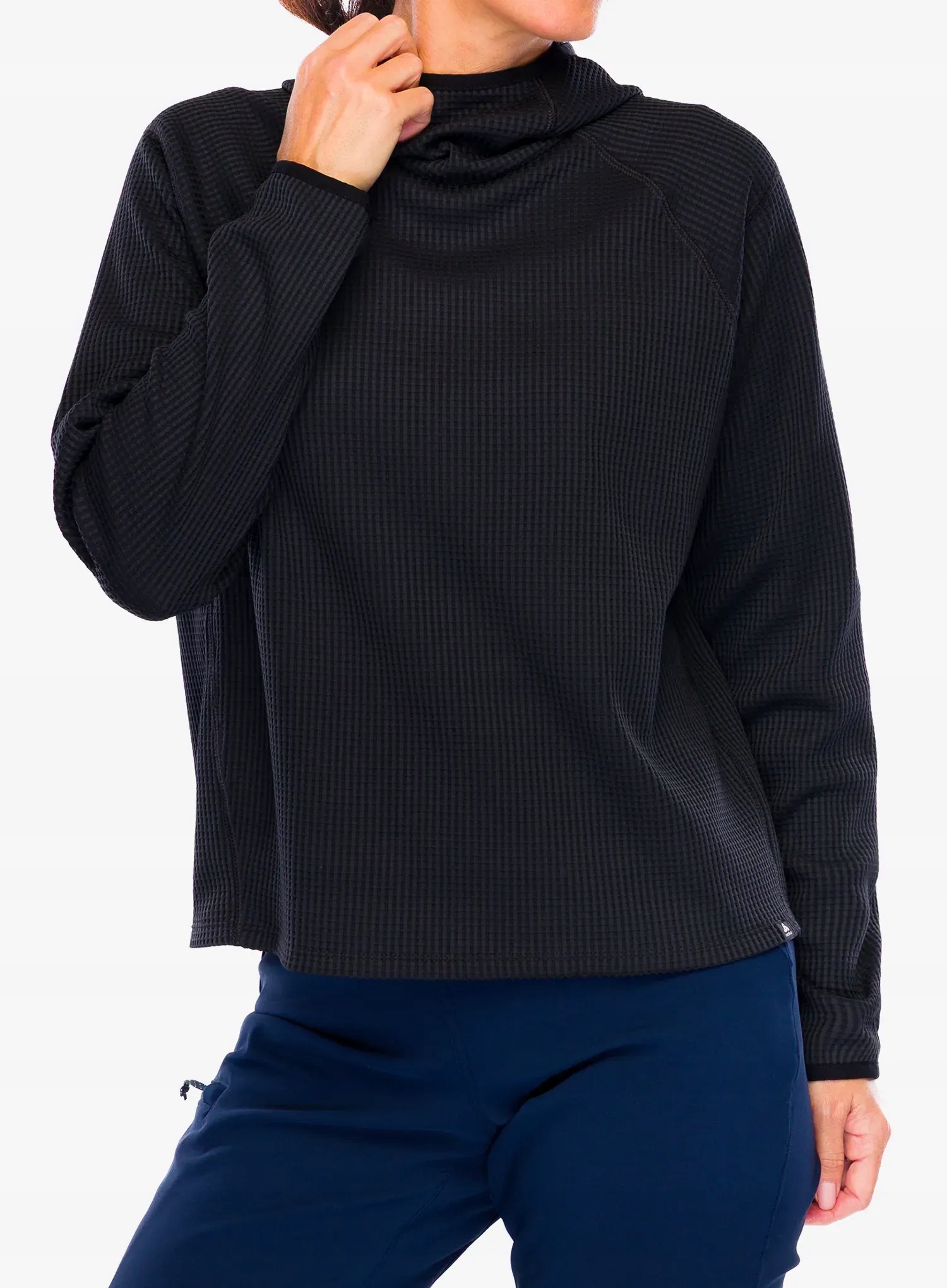 Dámská Mikina s kapucí Odlo Cubic Mid Layer Hoody černá Xs