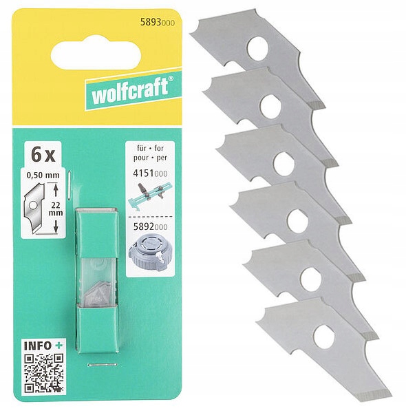 

Ostrza do fazownika 5892000 4151000 Wolfcraft 6szt
