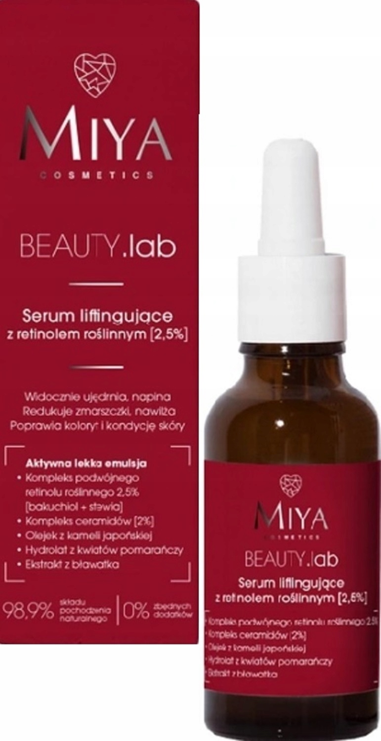 MIYA SERUM LIFTINGUJĄCE Z RETINOLEM ROŚLINNYYM Marka MIYA