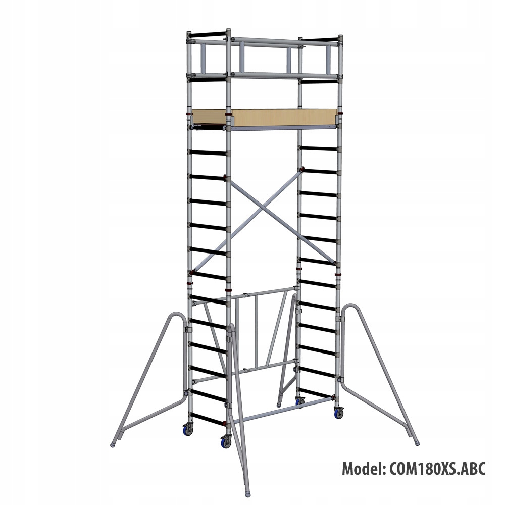 FARAONE COMPACT 180 RUSZTOWANIE Jezdne Aluminiowe wym. 75x180 wys. H 5,7M