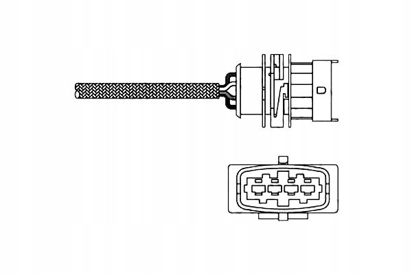 Delphi Sonda Lambda (počet Kabelů 4, 520 MM) Op Asistent řidiče #28
