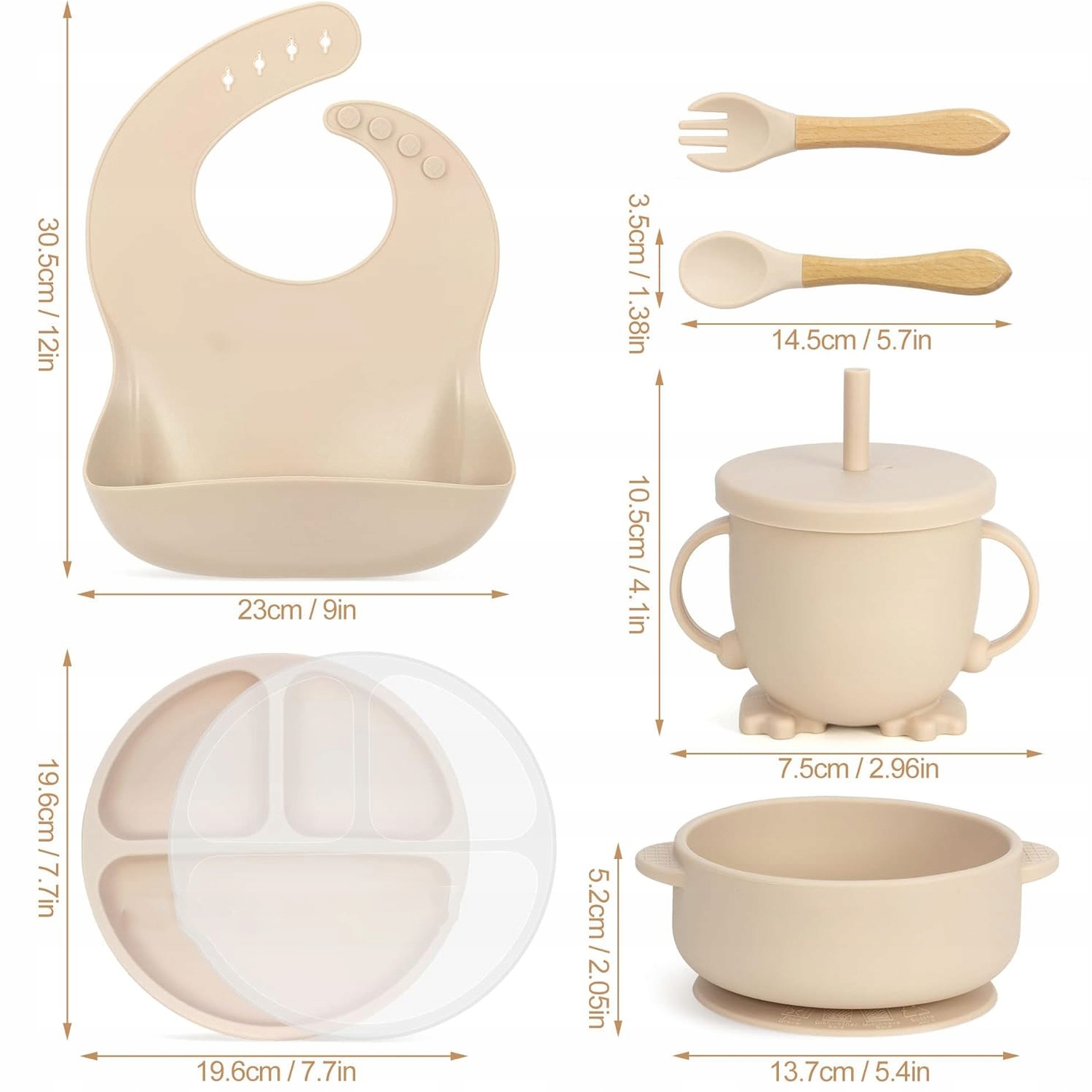 NACZYNIA SILIKONOWE DLA NIEMOWLĄT MAŁYCH DZIECI JEDZENIE UZUPEŁNIAJĄCE Materiał wykonania inny