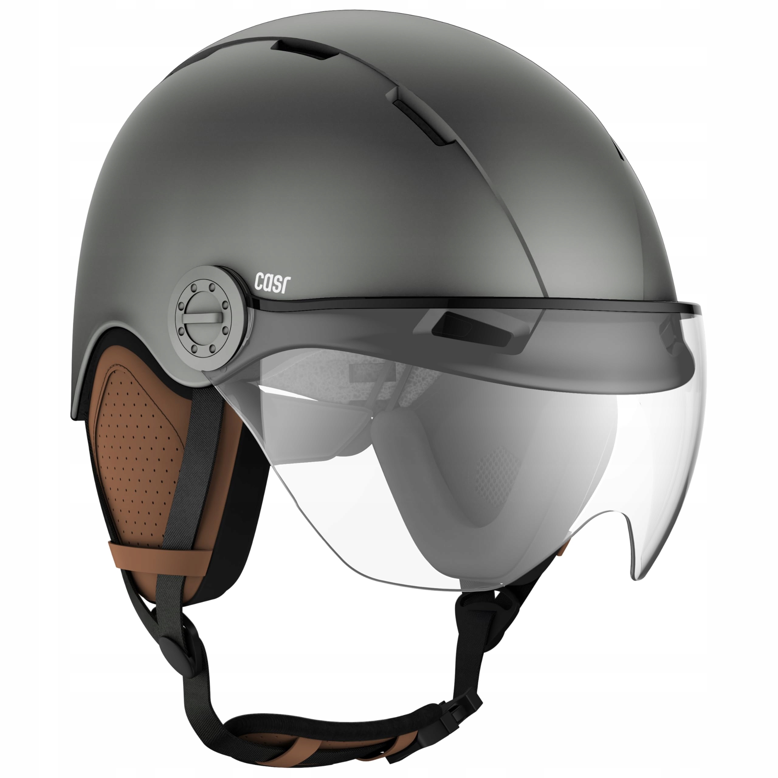 Kask rowerowy Casr 58-61cm szary