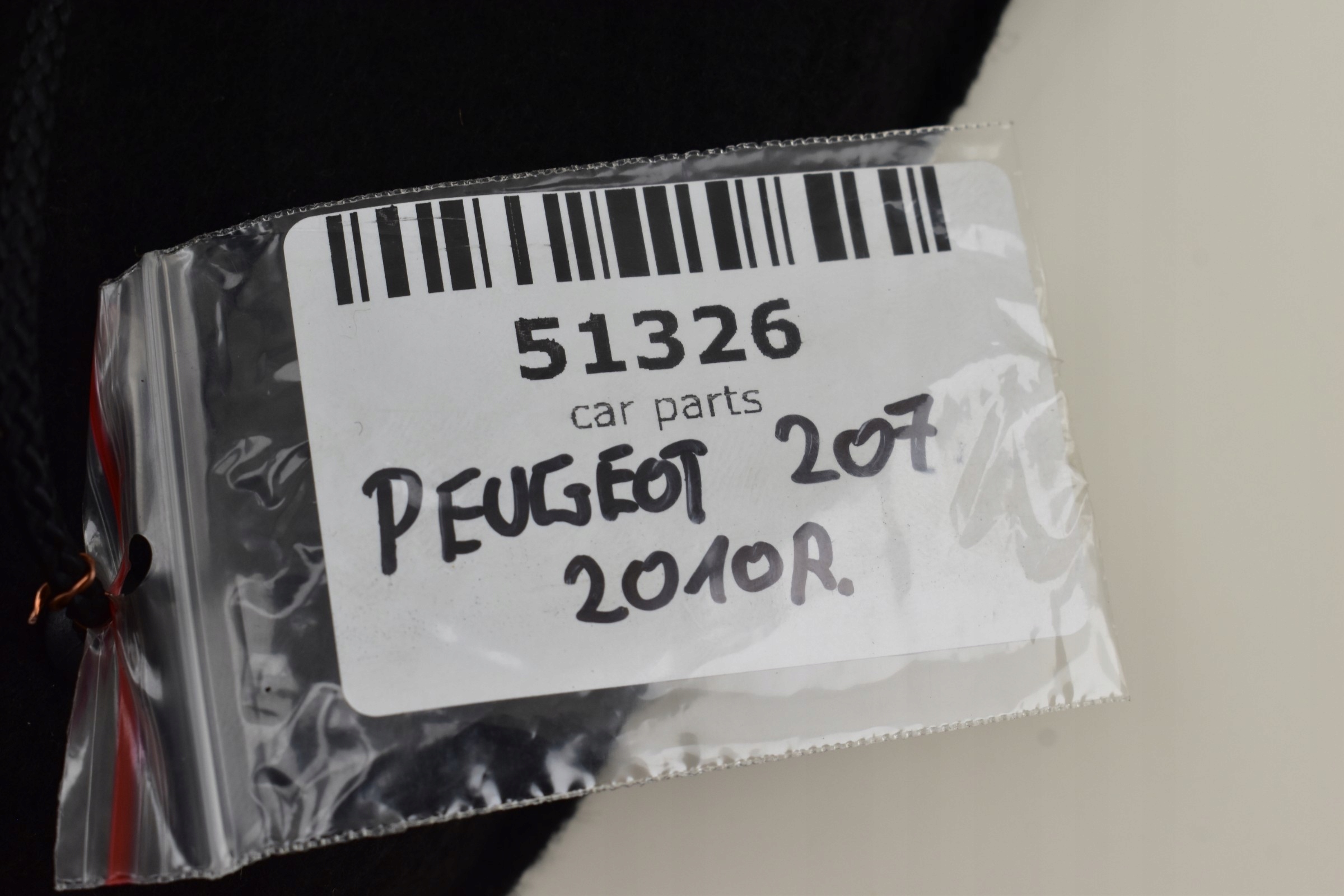 blinds boot PEUGEOT 207 2010r