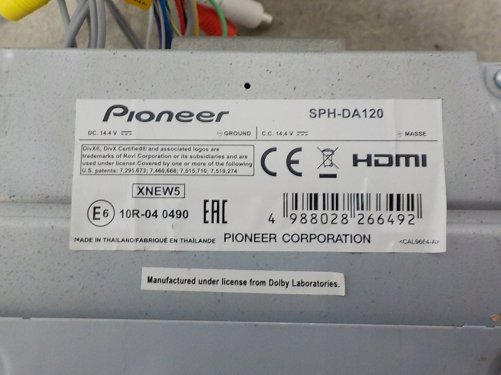 AUDI A3 II 8P RADIO PIONEER 2DIN SPH-DA120