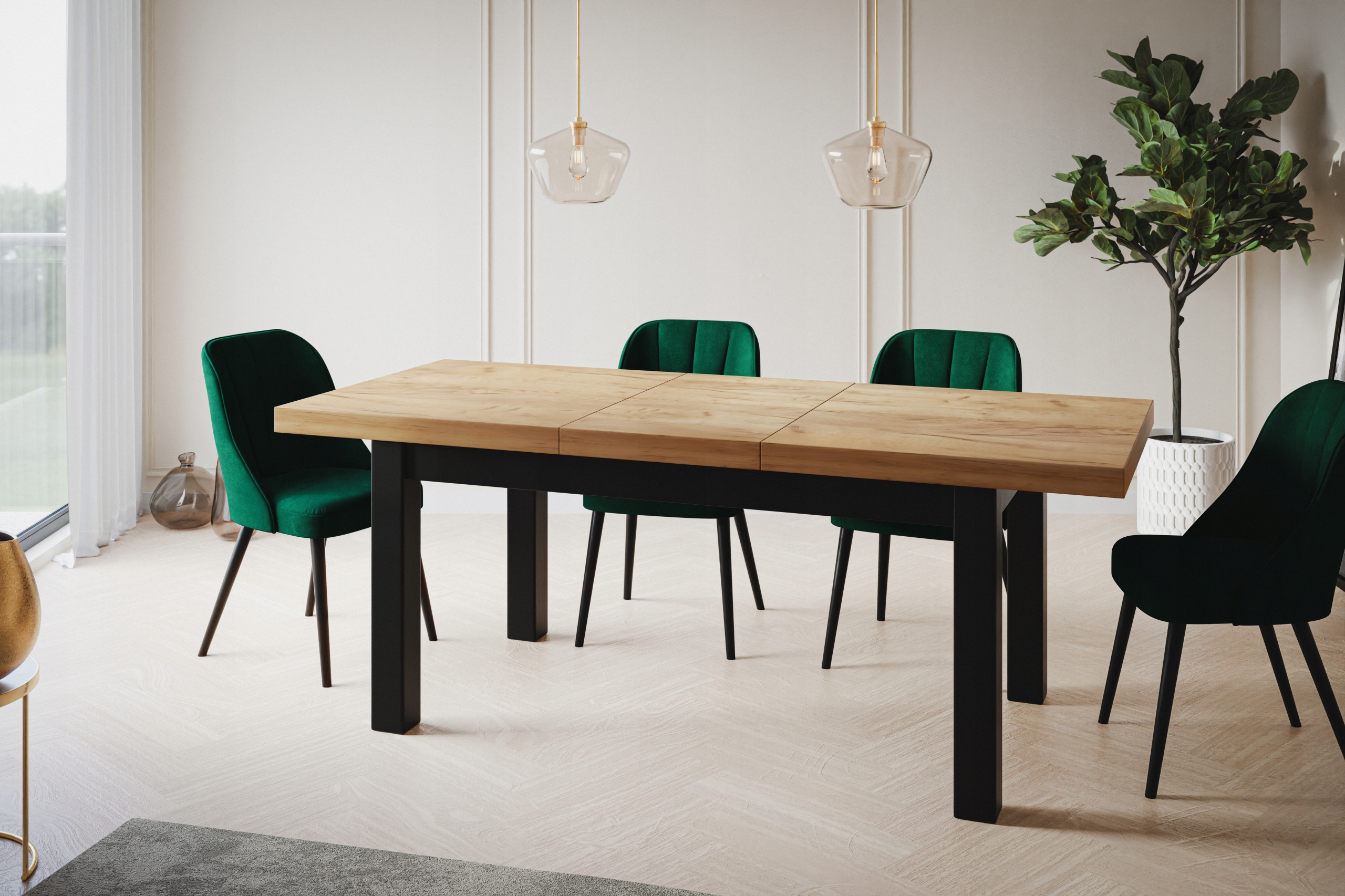 Stół rozkładany 160/210 CLASSIC Materiał blatu płyta laminowana