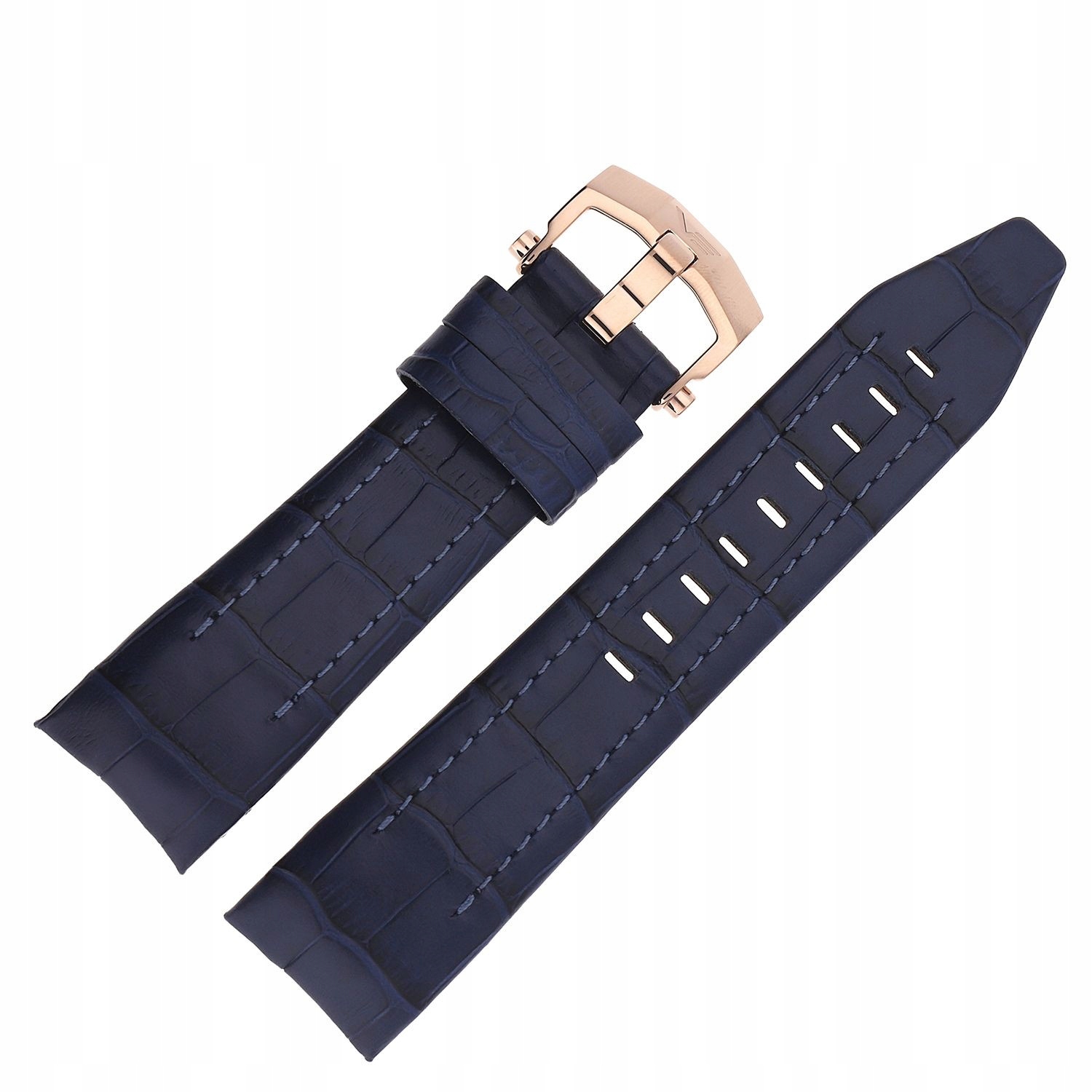 Pásek Lunokhod Kůže (E631) modrý croco s růžovou kl.