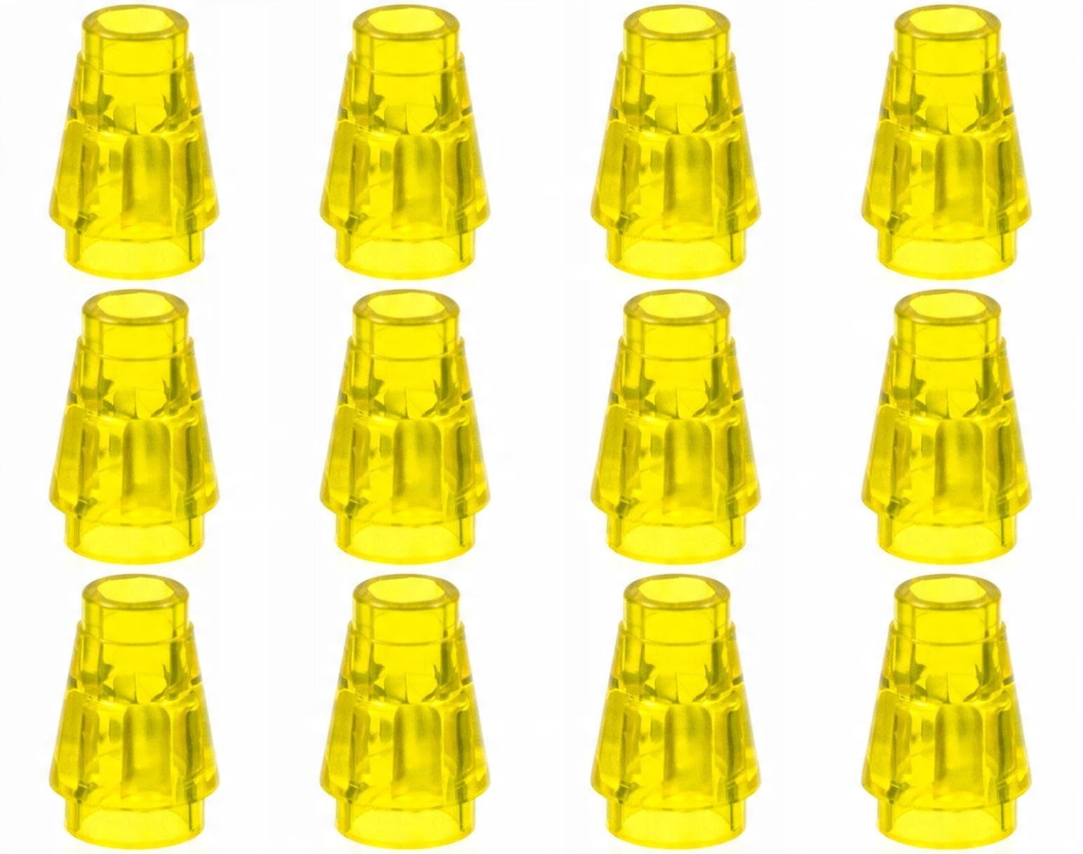 

Lego 4589b Stożek 1x1 trans żółty (3g) 12 szt.