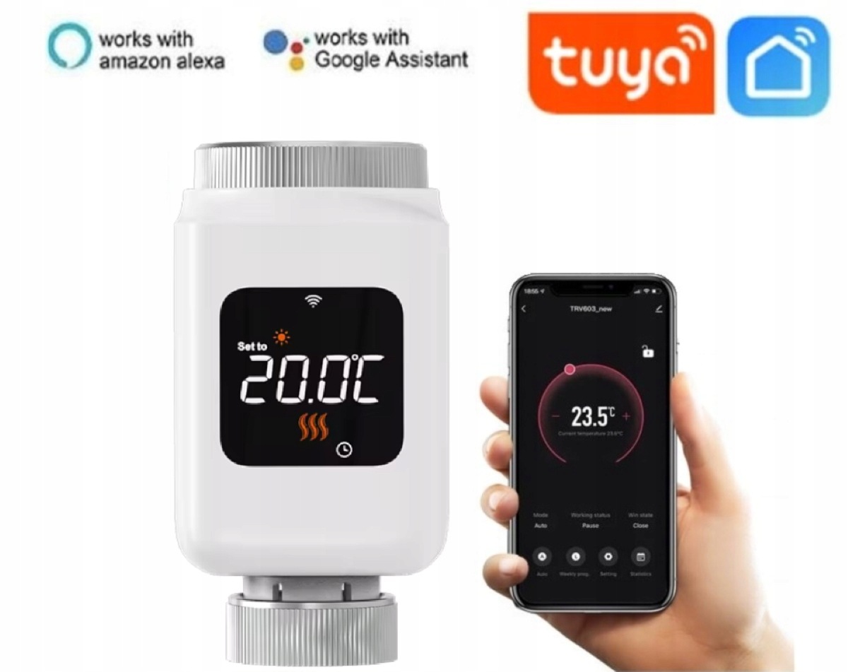 Głowica Termostatyczna Wifi Kompatybilna Z Tuya Smart Life Termostat