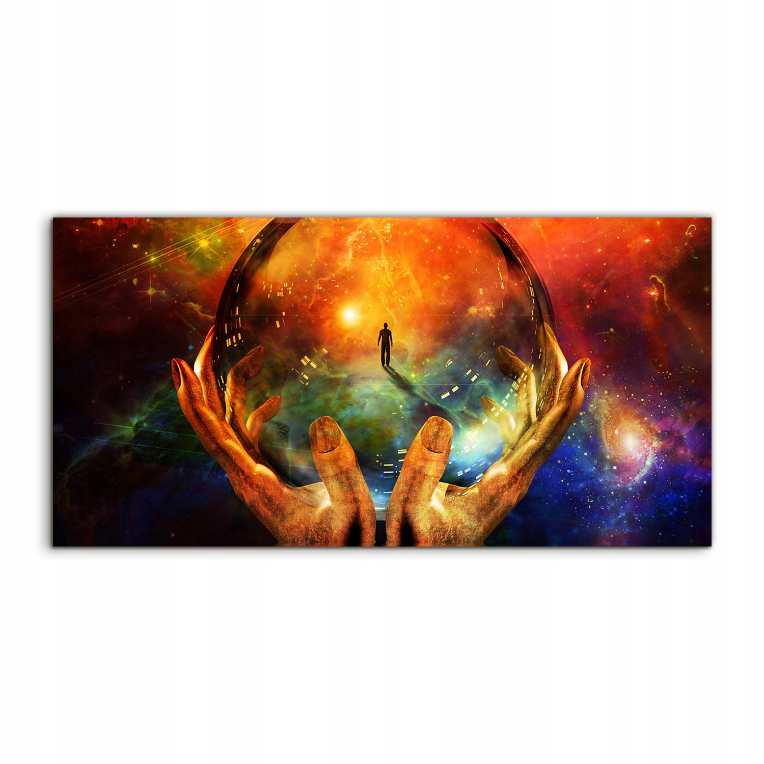 

Fotoobraz 140x70 z grafiką Szkło Piłka Abstrakcja