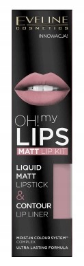 Eveline Oh! My Lips Zestaw do Makijażu Ust 03 Rose Nude-Zdjęcie-0