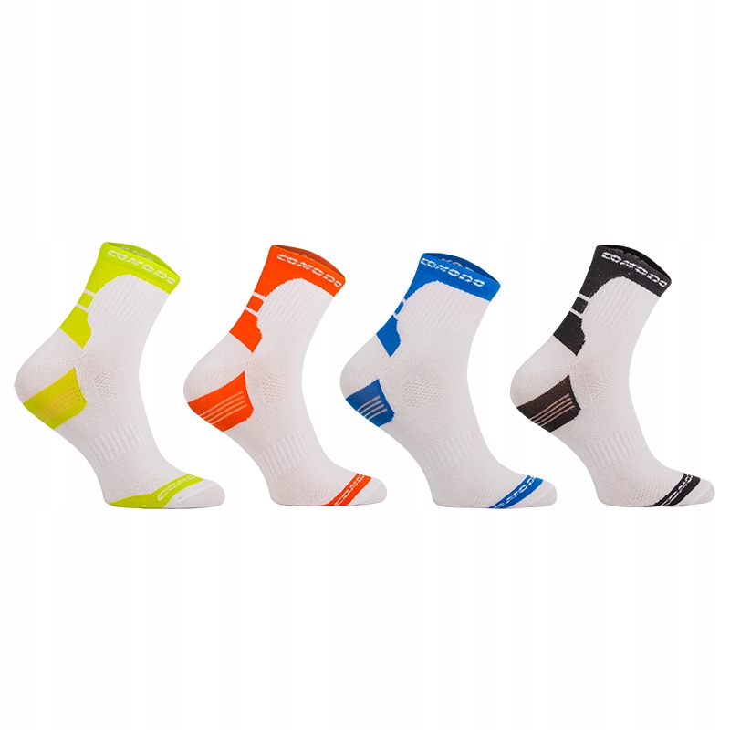 Skarpety Run&Bike 4-PAK Comodo 70% bawełna SBB4 biały rozmiar 43-46