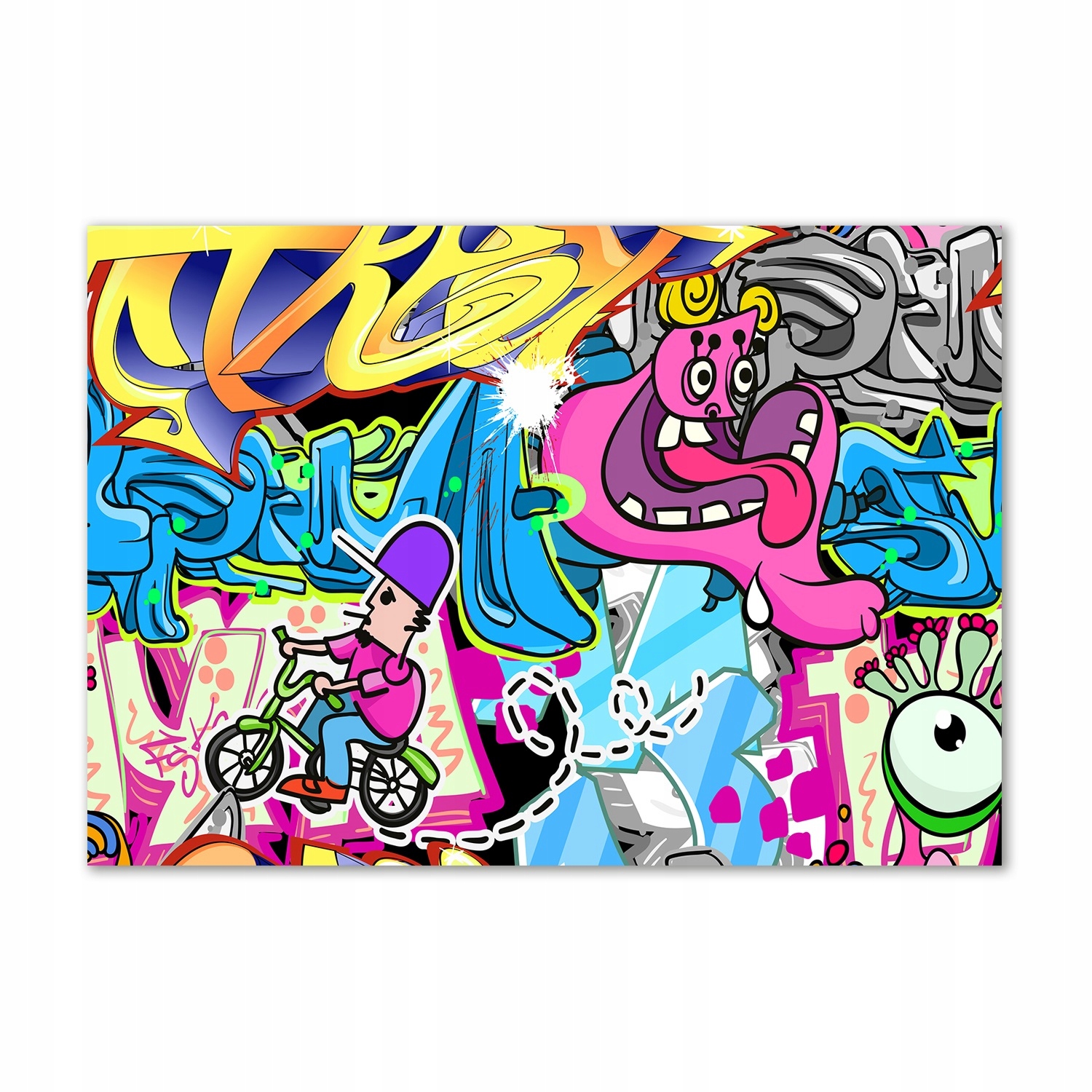 

Foto obraz szkło hartowane Graffiti 100x70