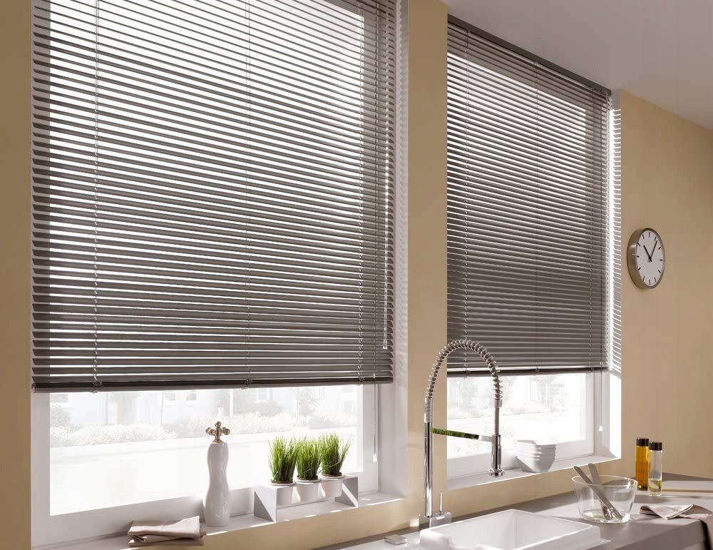 Poziome żaluzje 110 cm x 175 cm aluminium Typ poziome