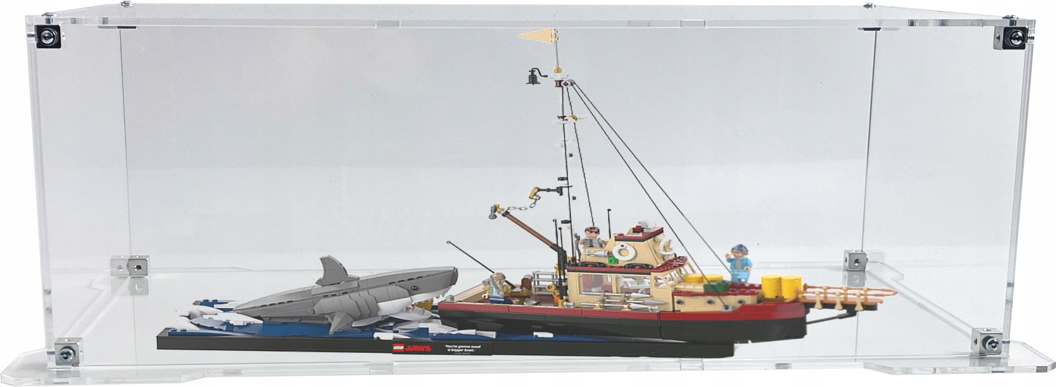 Vitrína s podstavcem Drewlandia pro sadu Lego Ideas 21350 Čelisti