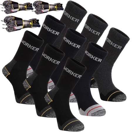 Ponožky pracovní vak odolné pevné ponožky bavlna Moraj 12 párů 39-42