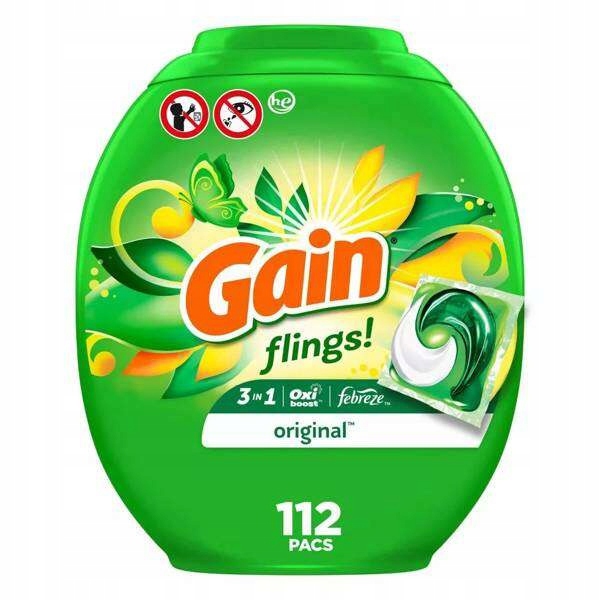 Levně Gain Flings Original 3 in 1 112 ks Kapsle