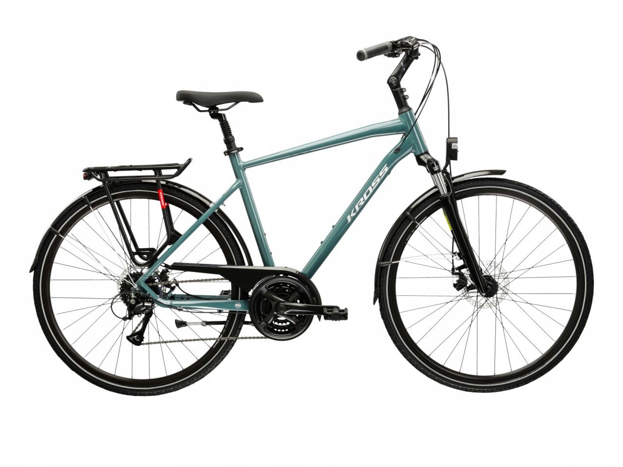 Rower 28 Kross Trans 3.0 M M zielono-srebrny połysk 19"