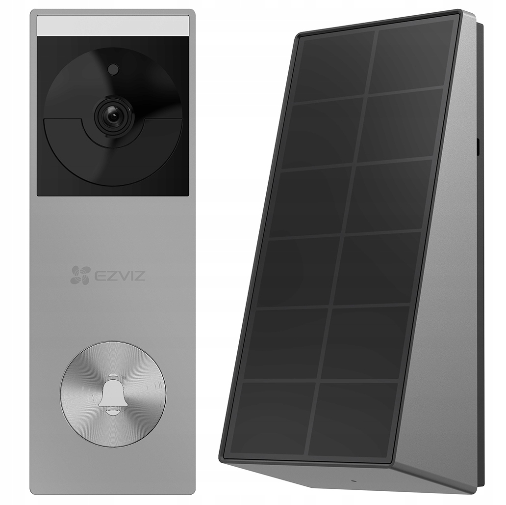 Wideodomofon zasilany bateriami z panelem słonecznym Ezviz HP3 Pro