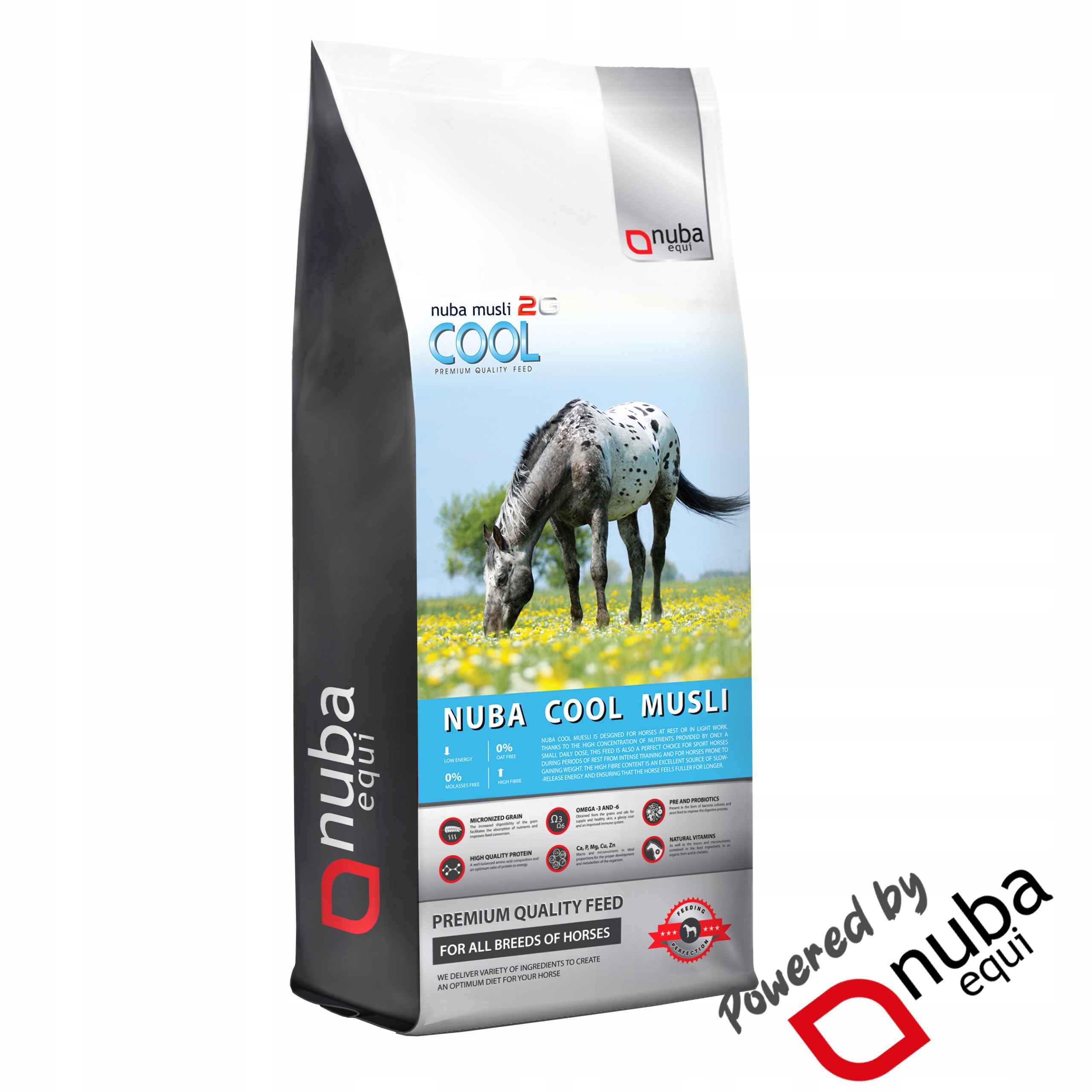 Nuba Cool Musli 2G pasza niskoenergetyczna dla koni worek 20kg