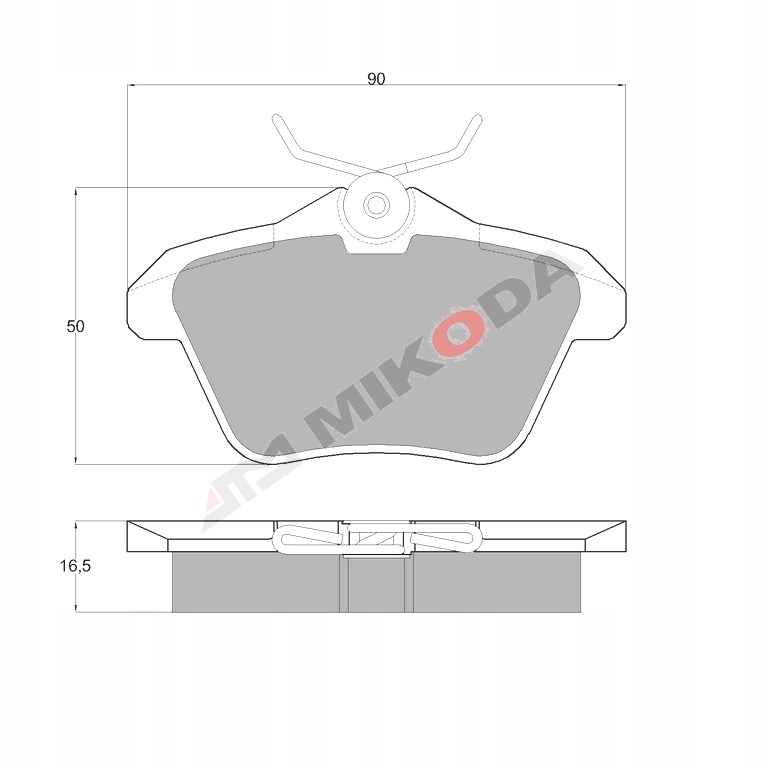 Klocki hamulcowe TYŁ Alfa ROMEO 156 1997-2006 Strona zabudowy tył