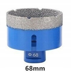 Korunkový Vrták Pro Slinuté Dlažby Spékání Dlaždic 68 mm M14 Premium násypka 15 mm