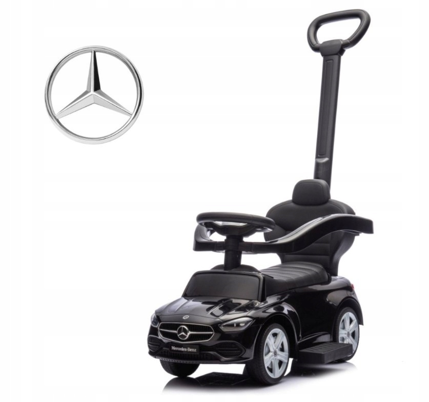 Milly Mally Pojazd z rączką Mercedes C-Class czarny
