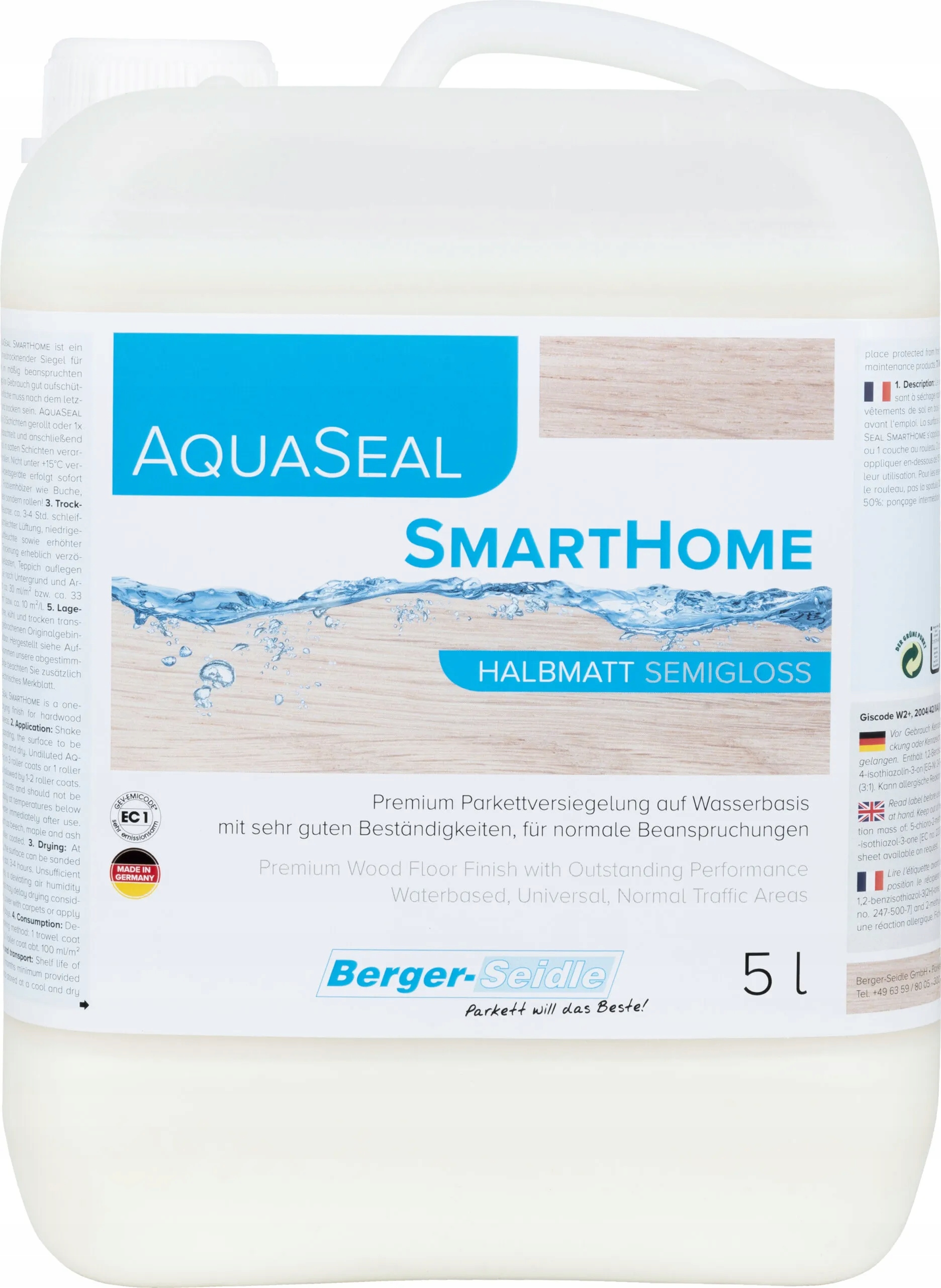 Lakier wodny Berger-Seidle Aqua-Seal SmartHome 5L Półmat