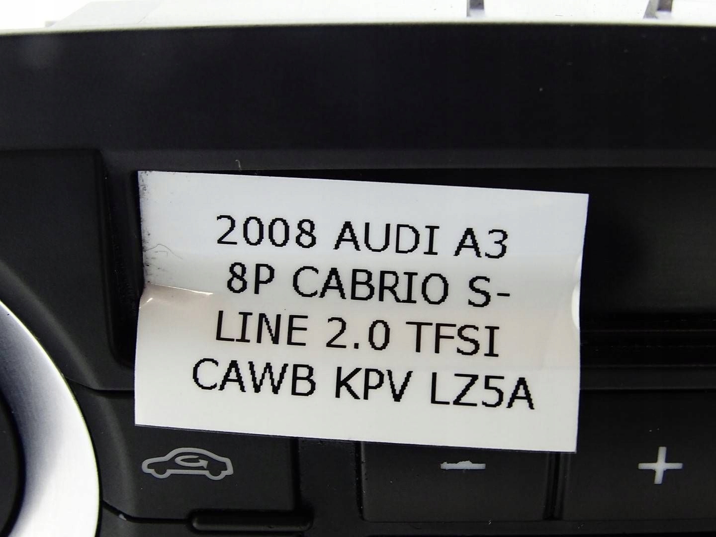 Unite commande clima Bouches buses AUDI A3 S3 8P LIFT 8P0820043BD