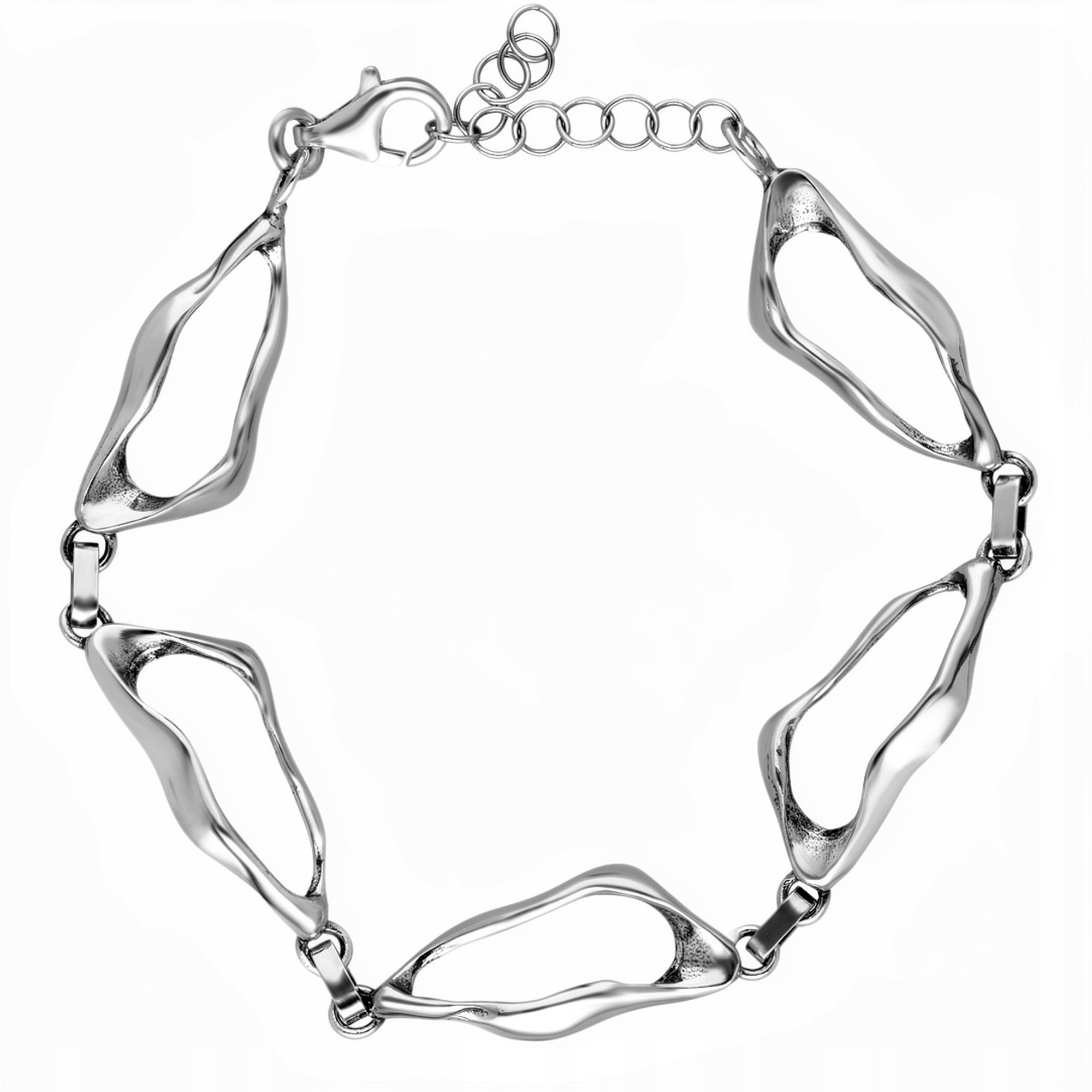 Stříbrný Dámský Oxidovaný Náramek