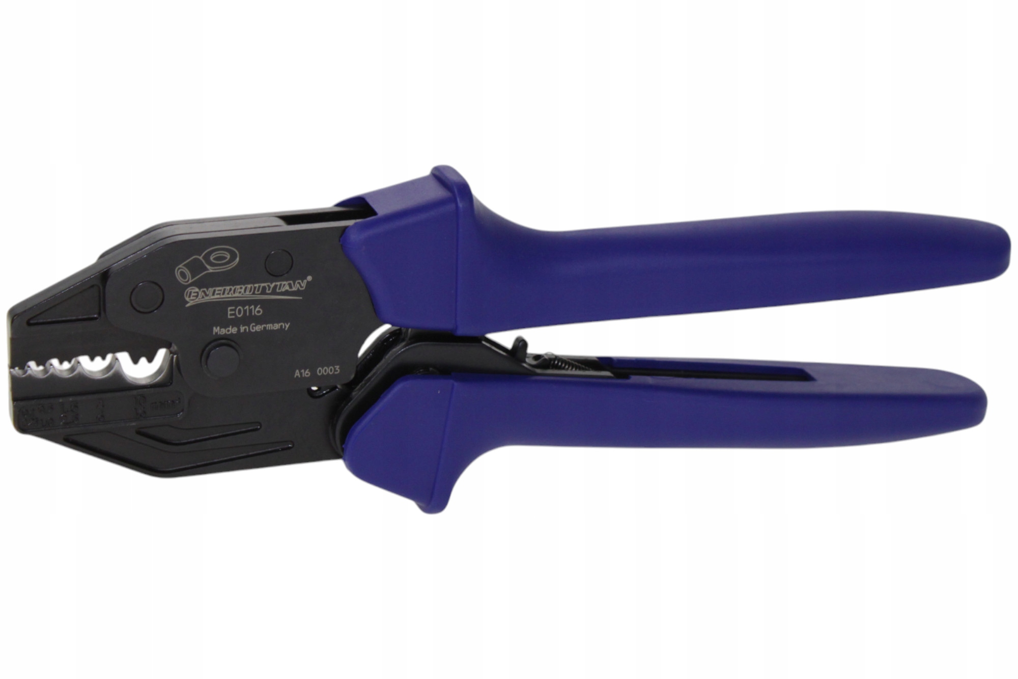 Krimpovací kleště pro neizolované koncovky 0,1-16 mm2 E0116 Energotytan Germany