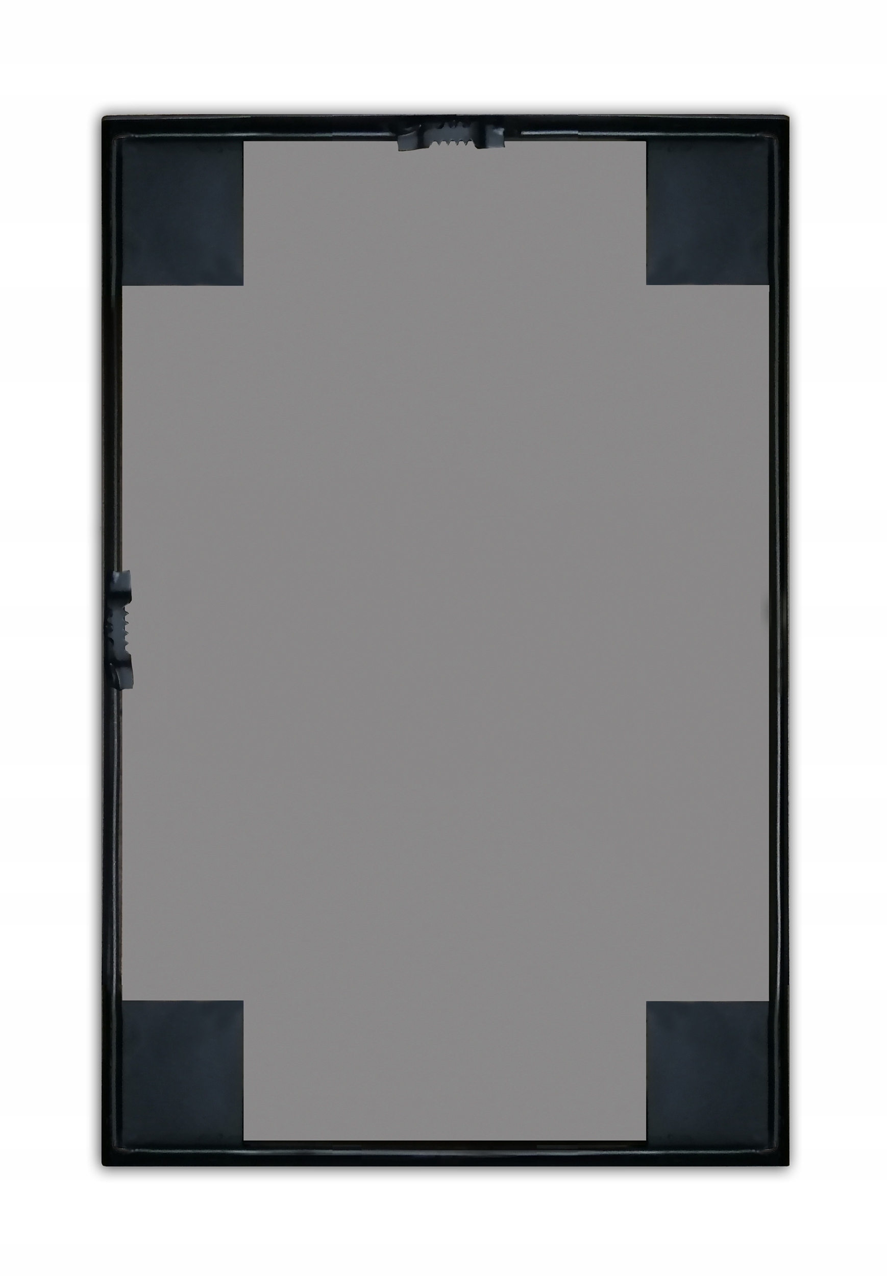 LUSTRO ŚCIENNE METALOWE 70x50 PROSTOKĄT CZARNE Typ lustra ścienne