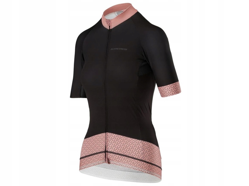Koszulka rowerowa Kross Flow Lady 2.0 (rozmiar L) Czarno-różowy