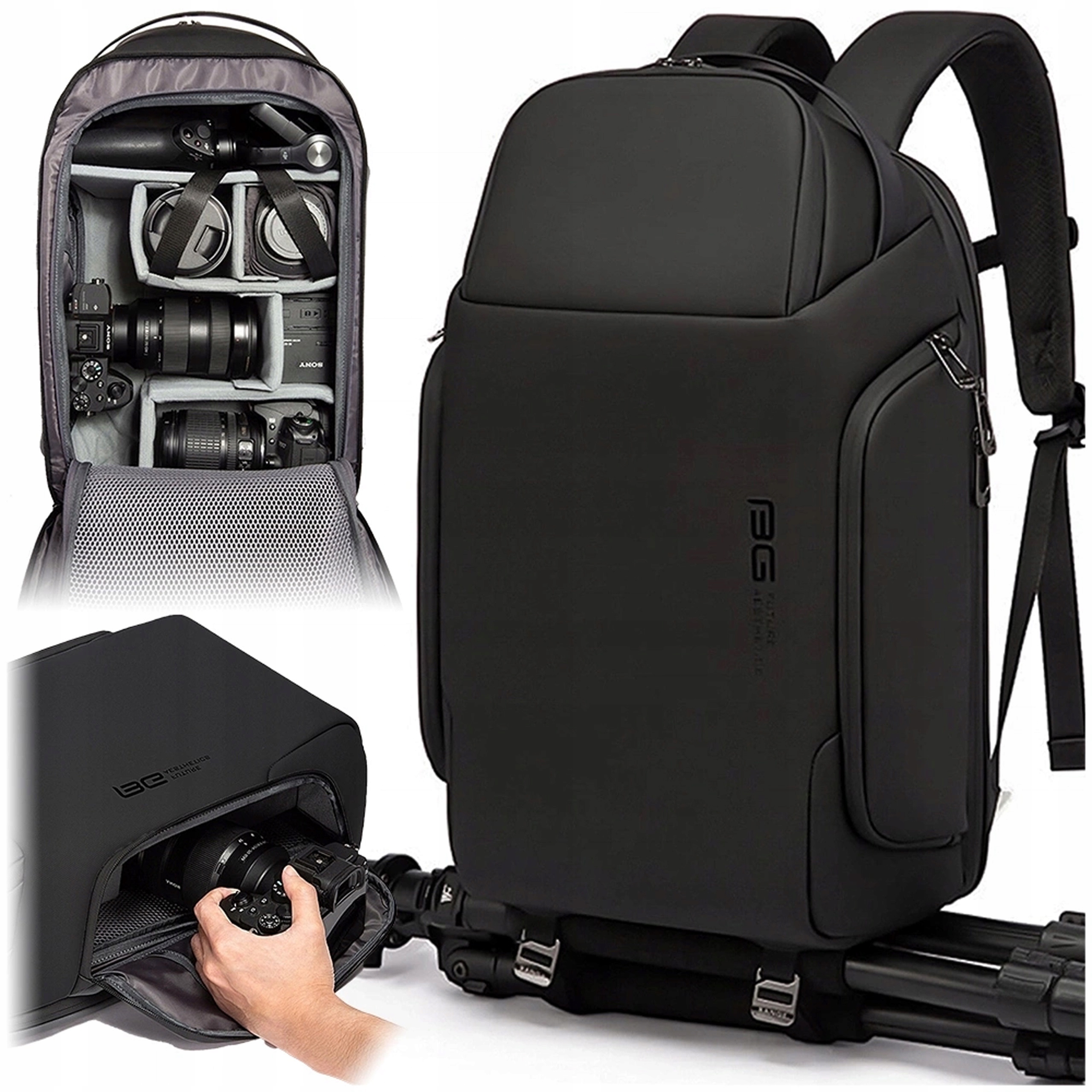 Velký fotografický Batoh na fotoaparát, dron, Notebook stativ Bange