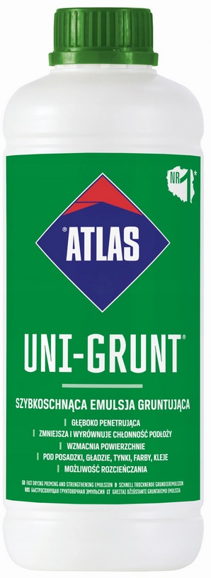 

Atlas Uni-grunt Emulsja Szybkoschnąca Grunt 1KG