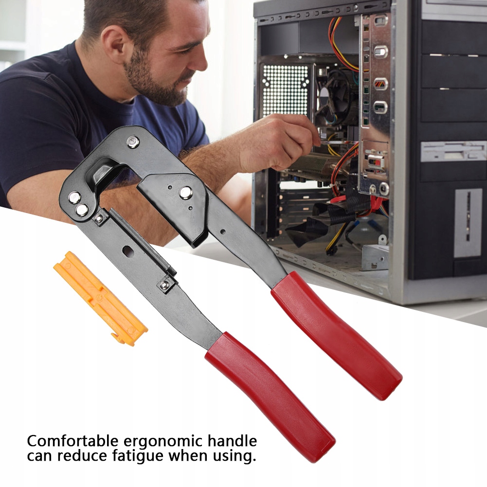 YTH214 Szczypce do zaciskania paskich kabli komputerowych Fc 90