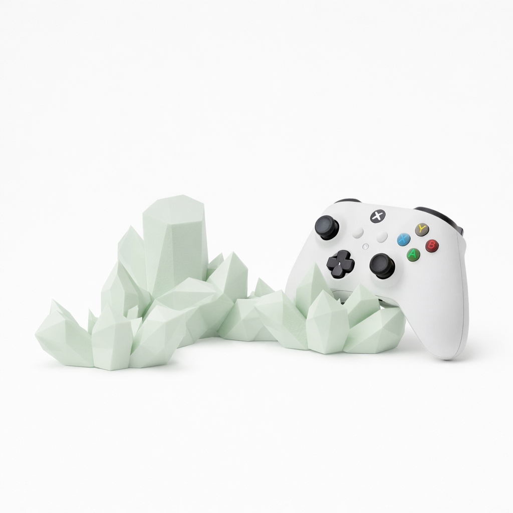 PODSTAWKA STOJAK NA KONTROLER XBOX KRYSZTAŁOWA SKAŁA DUŻO KOLORÓW