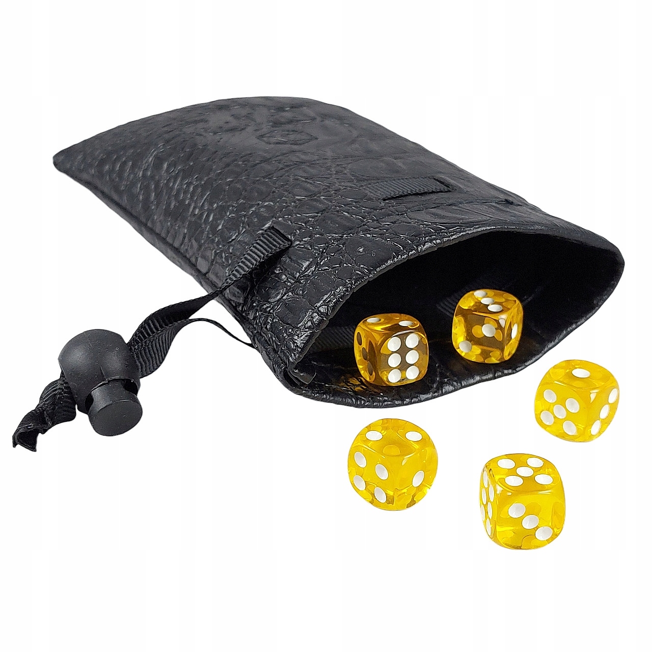 ZESTAW 5 KOSTEK K6 RPG ZŁOTY MEDALION KOŚĆ 1,1 CM Producent RGFK