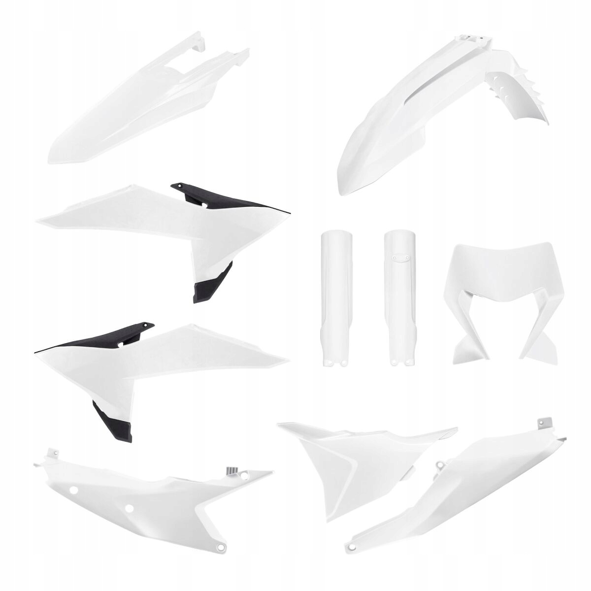 Sada Plastov Polisport White Ktm Exc 300 Exc-f 450 Xc-w 150 91656