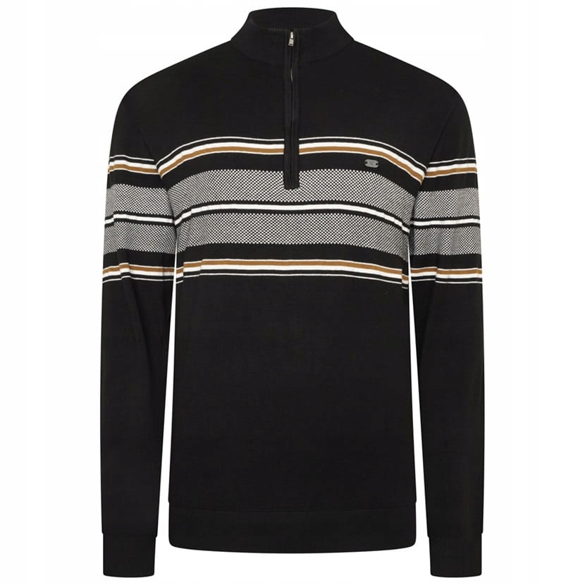 Velký elegantní pánský pologolf černý 93 Kam