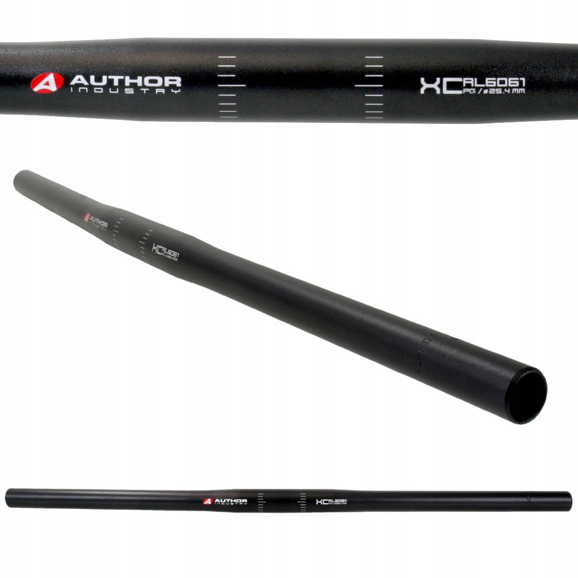 Kierownica Author ACO-XC, prawie prosta, kąt 5 stopni, 600 mm / 25,4 mm