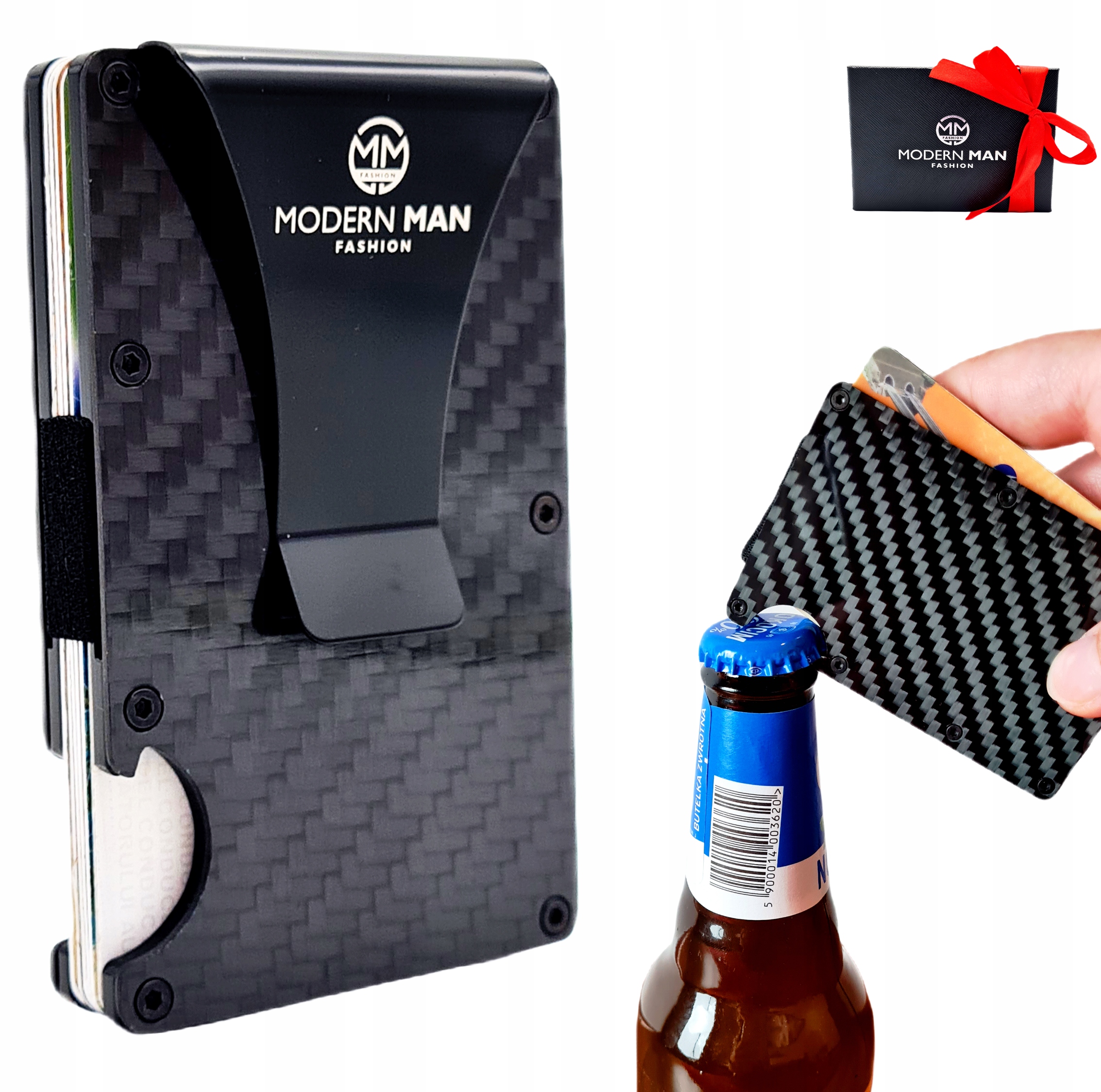 

Portfel Męski,slim Wallet,na Karty,etui,mini,mały