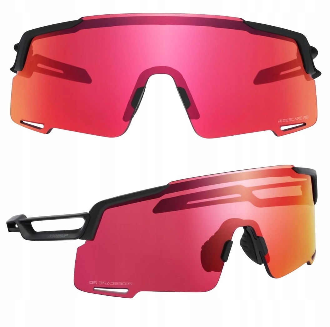 Cyklistické brýle Shimano Equinox EQNX5 Ridescape Road Red, černá matná