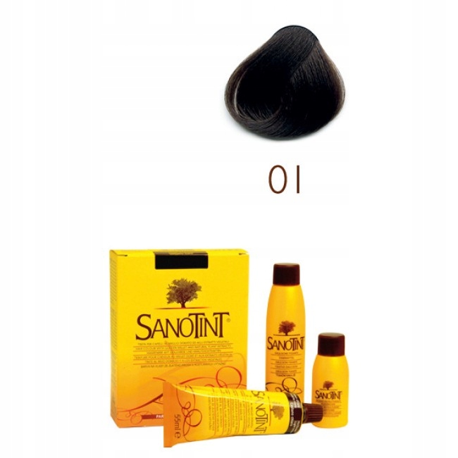 

Sanotint Classic Farba 01 Black czerń bez amoniaku